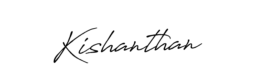 Create a beautiful signature design for name Kishanthan. With this signature (Antro_Vectra_Bolder) fonts, you can make a handwritten signature for free. Kishanthan signature style 7 images and pictures png