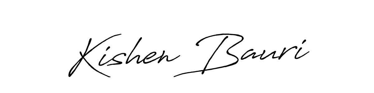 Antro_Vectra_Bolder is a professional signature style that is perfect for those who want to add a touch of class to their signature. It is also a great choice for those who want to make their signature more unique. Get Kishen Bauri name to fancy signature for free. Kishen Bauri signature style 7 images and pictures png