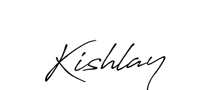 Kishlay stylish signature style. Best Handwritten Sign (Antro_Vectra_Bolder) for my name. Handwritten Signature Collection Ideas for my name Kishlay. Kishlay signature style 7 images and pictures png