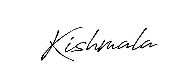 It looks lik you need a new signature style for name Kishmala. Design unique handwritten (Antro_Vectra_Bolder) signature with our free signature maker in just a few clicks. Kishmala signature style 7 images and pictures png