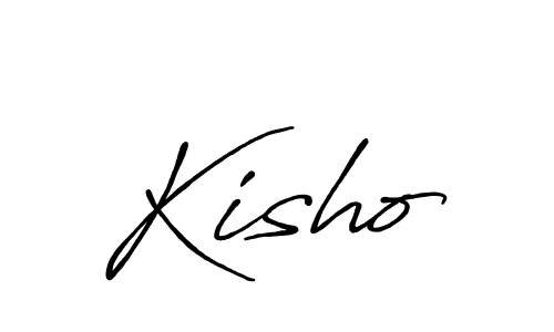 Use a signature maker to create a handwritten signature online. With this signature software, you can design (Antro_Vectra_Bolder) your own signature for name Kisho. Kisho signature style 7 images and pictures png