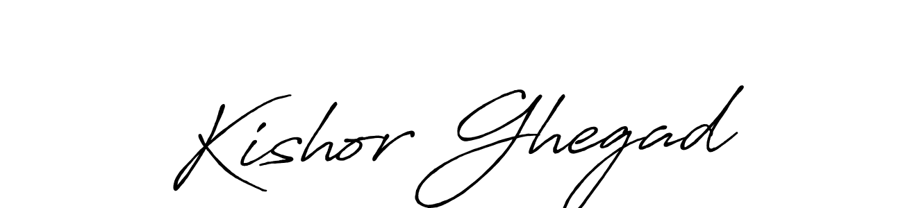 It looks lik you need a new signature style for name Kishor Ghegad. Design unique handwritten (Antro_Vectra_Bolder) signature with our free signature maker in just a few clicks. Kishor Ghegad signature style 7 images and pictures png