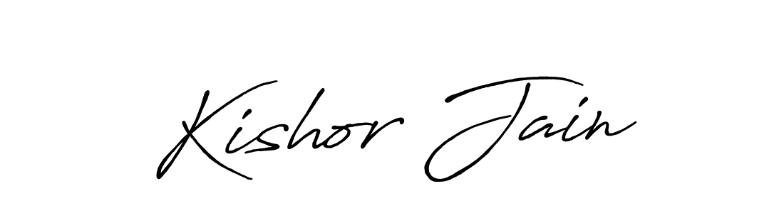 Also we have Kishor Jain name is the best signature style. Create professional handwritten signature collection using Antro_Vectra_Bolder autograph style. Kishor Jain signature style 7 images and pictures png