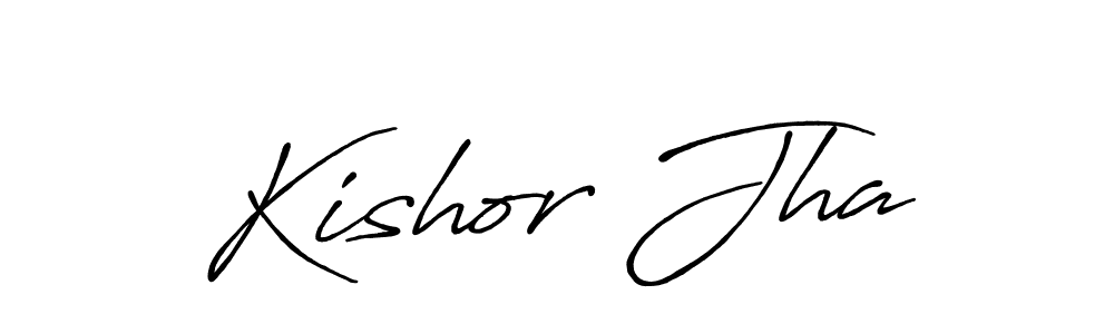 How to Draw Kishor Jha signature style? Antro_Vectra_Bolder is a latest design signature styles for name Kishor Jha. Kishor Jha signature style 7 images and pictures png