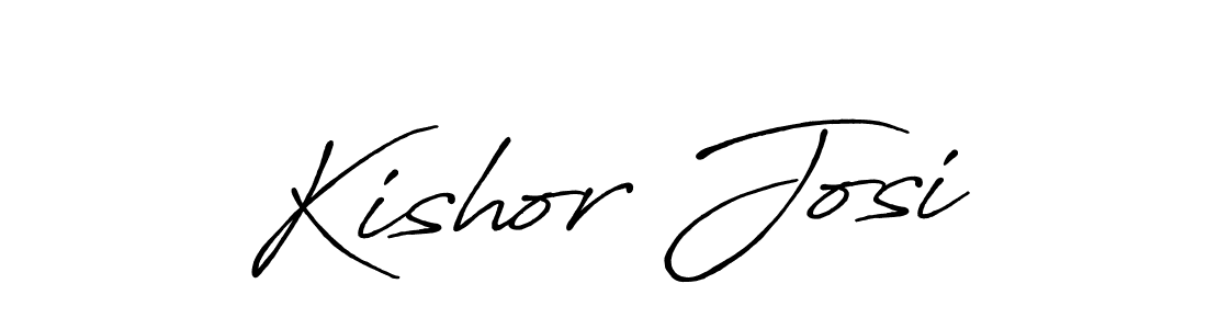 Also You can easily find your signature by using the search form. We will create Kishor Josi name handwritten signature images for you free of cost using Antro_Vectra_Bolder sign style. Kishor Josi signature style 7 images and pictures png
