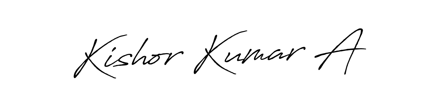 Similarly Antro_Vectra_Bolder is the best handwritten signature design. Signature creator online .You can use it as an online autograph creator for name Kishor Kumar A. Kishor Kumar A signature style 7 images and pictures png