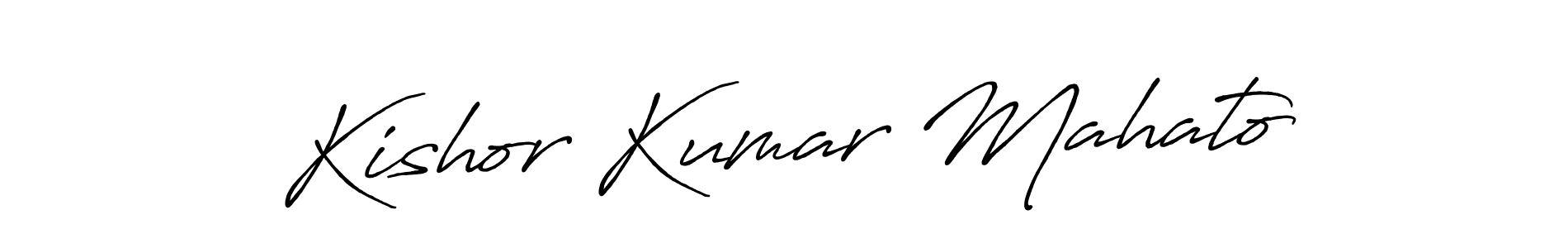You should practise on your own different ways (Antro_Vectra_Bolder) to write your name (Kishor Kumar Mahato) in signature. don't let someone else do it for you. Kishor Kumar Mahato signature style 7 images and pictures png
