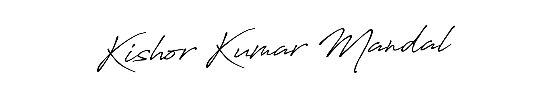 The best way (Antro_Vectra_Bolder) to make a short signature is to pick only two or three words in your name. The name Kishor Kumar Mandal include a total of six letters. For converting this name. Kishor Kumar Mandal signature style 7 images and pictures png