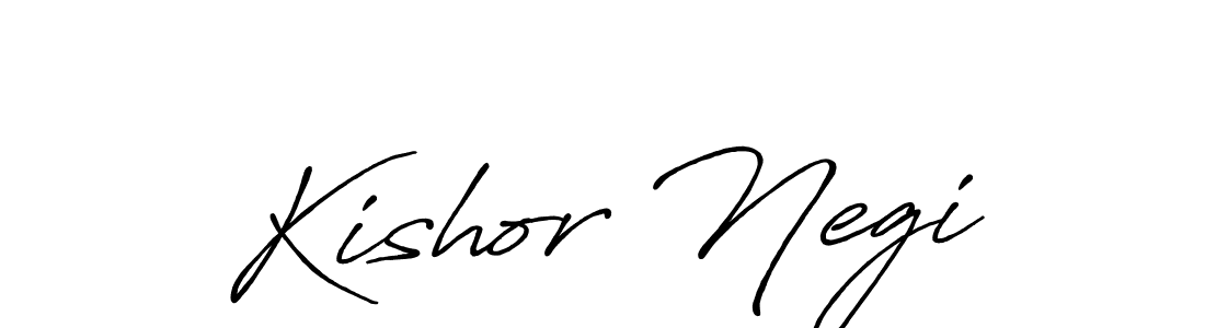 Also we have Kishor Negi name is the best signature style. Create professional handwritten signature collection using Antro_Vectra_Bolder autograph style. Kishor Negi signature style 7 images and pictures png