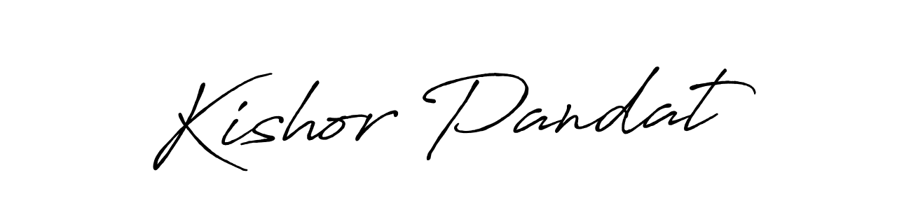 Similarly Antro_Vectra_Bolder is the best handwritten signature design. Signature creator online .You can use it as an online autograph creator for name Kishor Pandat. Kishor Pandat signature style 7 images and pictures png