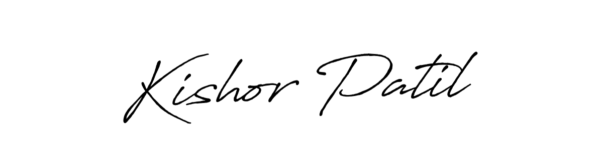 Make a short Kishor Patil signature style. Manage your documents anywhere anytime using Antro_Vectra_Bolder. Create and add eSignatures, submit forms, share and send files easily. Kishor Patil signature style 7 images and pictures png