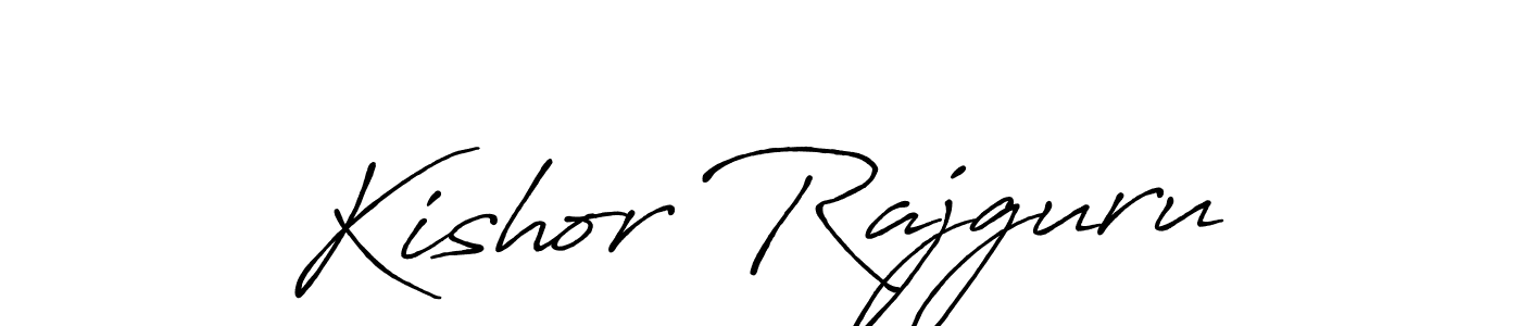 if you are searching for the best signature style for your name Kishor Rajguru. so please give up your signature search. here we have designed multiple signature styles  using Antro_Vectra_Bolder. Kishor Rajguru signature style 7 images and pictures png