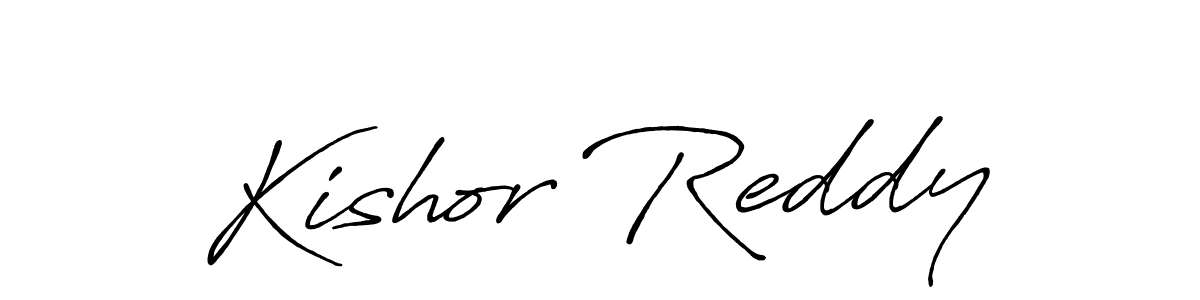 How to make Kishor Reddy signature? Antro_Vectra_Bolder is a professional autograph style. Create handwritten signature for Kishor Reddy name. Kishor Reddy signature style 7 images and pictures png