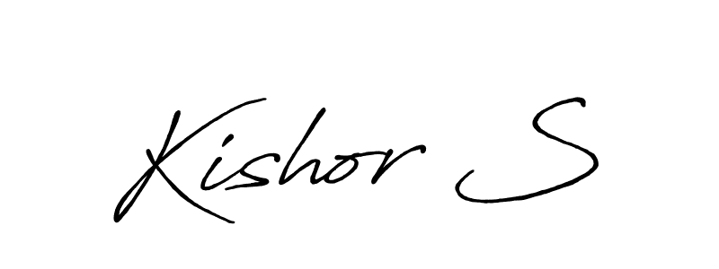 Also You can easily find your signature by using the search form. We will create Kishor S name handwritten signature images for you free of cost using Antro_Vectra_Bolder sign style. Kishor S signature style 7 images and pictures png