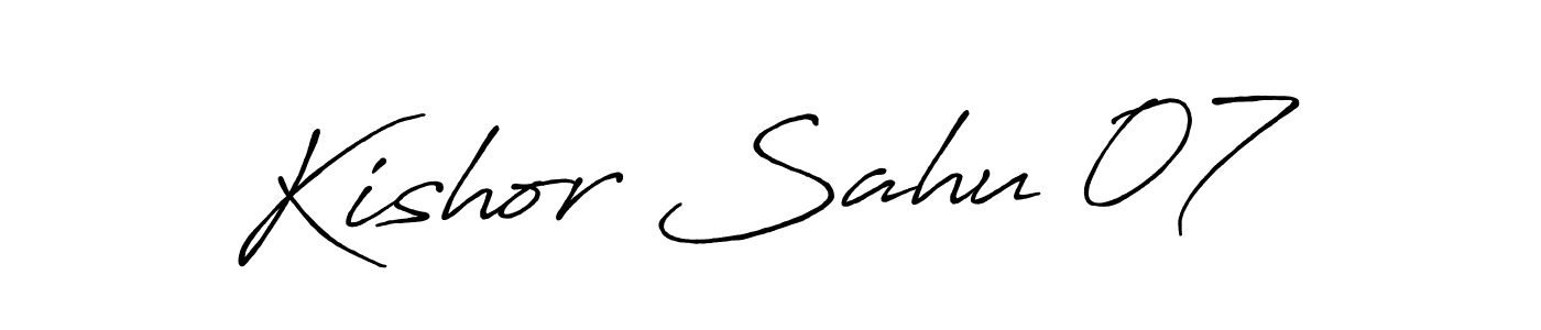 It looks lik you need a new signature style for name Kishor Sahu 07. Design unique handwritten (Antro_Vectra_Bolder) signature with our free signature maker in just a few clicks. Kishor Sahu 07 signature style 7 images and pictures png