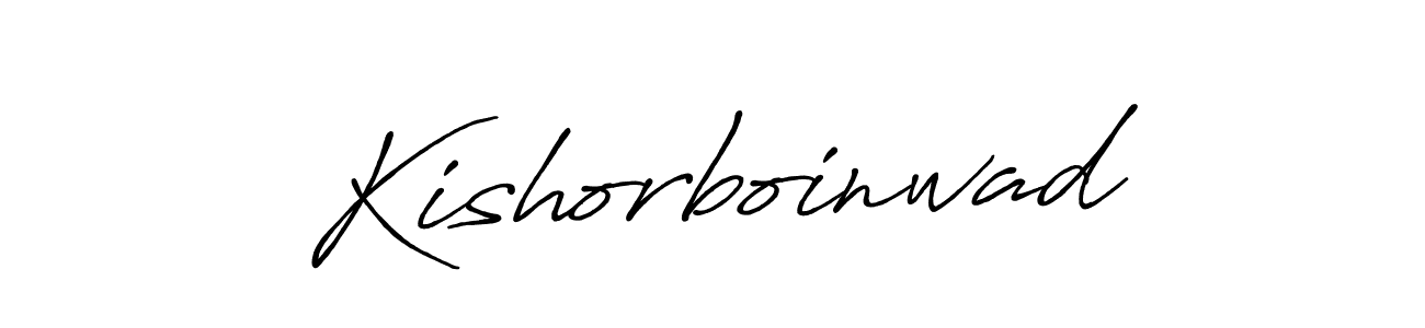 How to make Kishorboinwad signature? Antro_Vectra_Bolder is a professional autograph style. Create handwritten signature for Kishorboinwad name. Kishorboinwad signature style 7 images and pictures png