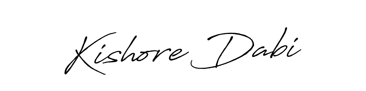 Antro_Vectra_Bolder is a professional signature style that is perfect for those who want to add a touch of class to their signature. It is also a great choice for those who want to make their signature more unique. Get Kishore Dabi name to fancy signature for free. Kishore Dabi signature style 7 images and pictures png