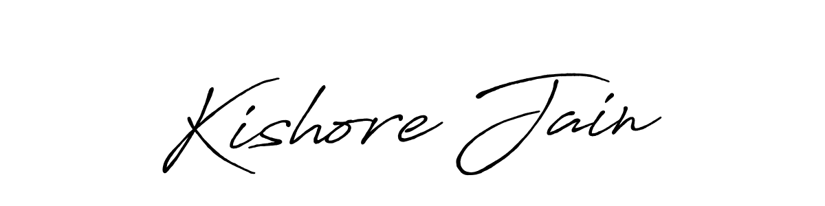 Also You can easily find your signature by using the search form. We will create Kishore Jain name handwritten signature images for you free of cost using Antro_Vectra_Bolder sign style. Kishore Jain signature style 7 images and pictures png