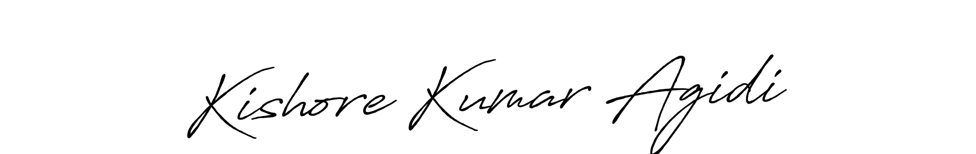 Make a short Kishore Kumar Agidi signature style. Manage your documents anywhere anytime using Antro_Vectra_Bolder. Create and add eSignatures, submit forms, share and send files easily. Kishore Kumar Agidi signature style 7 images and pictures png