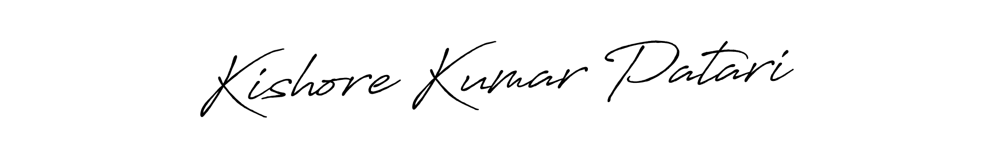 Antro_Vectra_Bolder is a professional signature style that is perfect for those who want to add a touch of class to their signature. It is also a great choice for those who want to make their signature more unique. Get Kishore Kumar Patari name to fancy signature for free. Kishore Kumar Patari signature style 7 images and pictures png