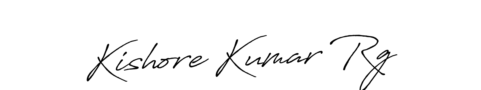 How to make Kishore Kumar Rg signature? Antro_Vectra_Bolder is a professional autograph style. Create handwritten signature for Kishore Kumar Rg name. Kishore Kumar Rg signature style 7 images and pictures png