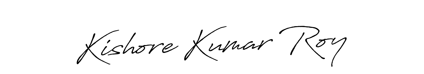 Use a signature maker to create a handwritten signature online. With this signature software, you can design (Antro_Vectra_Bolder) your own signature for name Kishore Kumar Roy. Kishore Kumar Roy signature style 7 images and pictures png