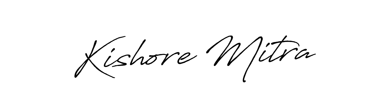 Also we have Kishore Mitra name is the best signature style. Create professional handwritten signature collection using Antro_Vectra_Bolder autograph style. Kishore Mitra signature style 7 images and pictures png