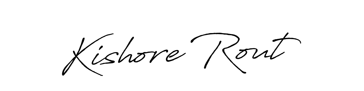 Create a beautiful signature design for name Kishore Rout. With this signature (Antro_Vectra_Bolder) fonts, you can make a handwritten signature for free. Kishore Rout signature style 7 images and pictures png