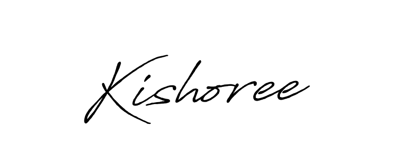 Use a signature maker to create a handwritten signature online. With this signature software, you can design (Antro_Vectra_Bolder) your own signature for name Kishoree. Kishoree signature style 7 images and pictures png