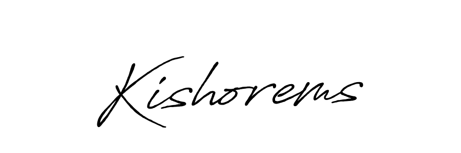 It looks lik you need a new signature style for name Kishorems. Design unique handwritten (Antro_Vectra_Bolder) signature with our free signature maker in just a few clicks. Kishorems signature style 7 images and pictures png