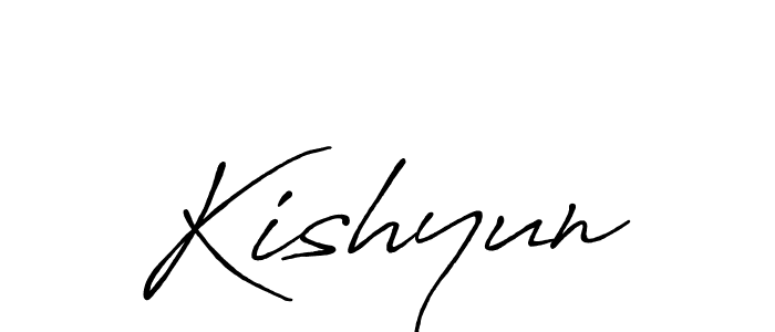 How to make Kishyun name signature. Use Antro_Vectra_Bolder style for creating short signs online. This is the latest handwritten sign. Kishyun signature style 7 images and pictures png