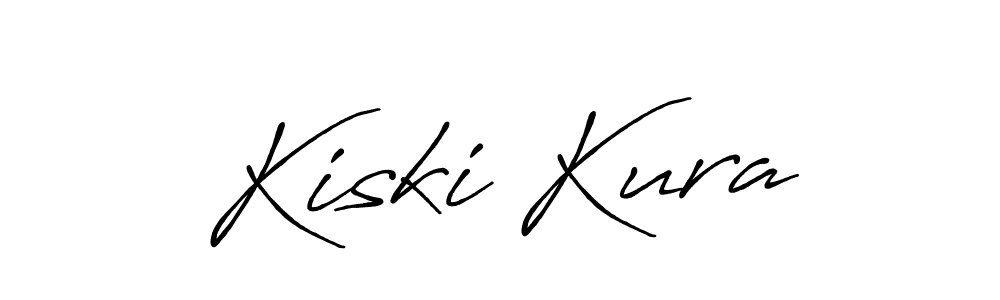 Make a beautiful signature design for name Kiski Kura. With this signature (Antro_Vectra_Bolder) style, you can create a handwritten signature for free. Kiski Kura signature style 7 images and pictures png