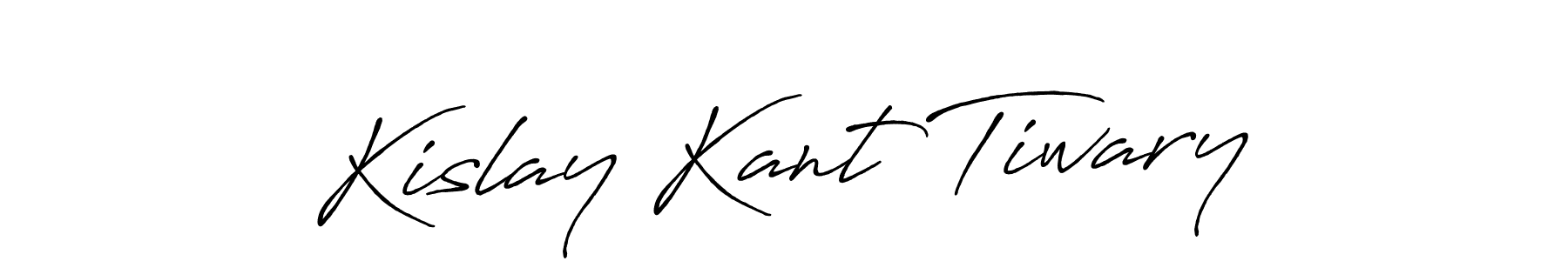 if you are searching for the best signature style for your name Kislay Kant Tiwary. so please give up your signature search. here we have designed multiple signature styles  using Antro_Vectra_Bolder. Kislay Kant Tiwary signature style 7 images and pictures png