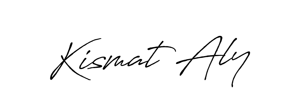 Also we have Kismat Aly name is the best signature style. Create professional handwritten signature collection using Antro_Vectra_Bolder autograph style. Kismat Aly signature style 7 images and pictures png