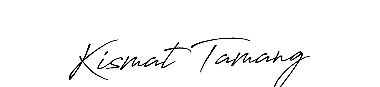 You should practise on your own different ways (Antro_Vectra_Bolder) to write your name (Kismat Tamang) in signature. don't let someone else do it for you. Kismat Tamang signature style 7 images and pictures png