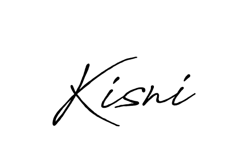 Make a beautiful signature design for name Kisni. With this signature (Antro_Vectra_Bolder) style, you can create a handwritten signature for free. Kisni signature style 7 images and pictures png