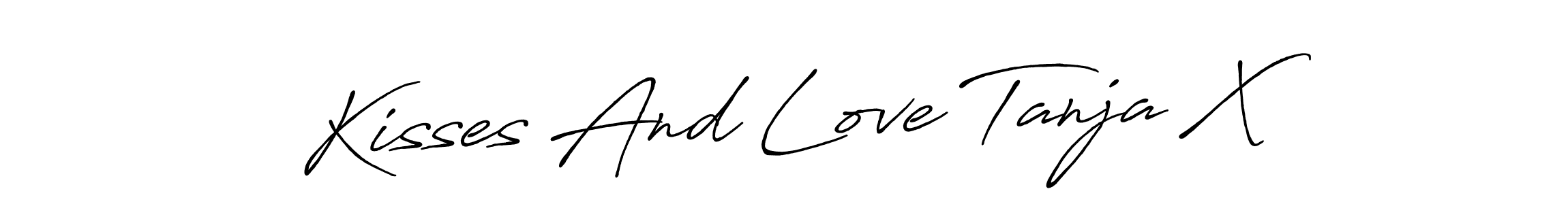 See photos of Kisses And Love Tanja X official signature by Spectra . Check more albums & portfolios. Read reviews & check more about Antro_Vectra_Bolder font. Kisses And Love Tanja X signature style 7 images and pictures png