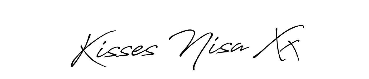 if you are searching for the best signature style for your name Kisses Nisa Xx. so please give up your signature search. here we have designed multiple signature styles  using Antro_Vectra_Bolder. Kisses Nisa Xx signature style 7 images and pictures png