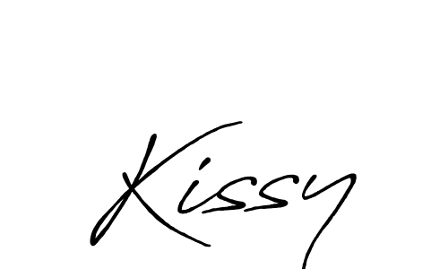 Use a signature maker to create a handwritten signature online. With this signature software, you can design (Antro_Vectra_Bolder) your own signature for name Kissy. Kissy signature style 7 images and pictures png