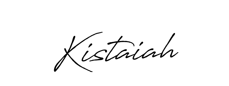 How to make Kistaiah name signature. Use Antro_Vectra_Bolder style for creating short signs online. This is the latest handwritten sign. Kistaiah signature style 7 images and pictures png