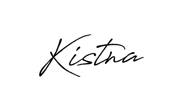 Design your own signature with our free online signature maker. With this signature software, you can create a handwritten (Antro_Vectra_Bolder) signature for name Kistna. Kistna signature style 7 images and pictures png