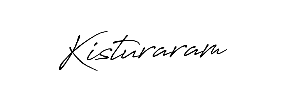 Create a beautiful signature design for name Kisturaram. With this signature (Antro_Vectra_Bolder) fonts, you can make a handwritten signature for free. Kisturaram signature style 7 images and pictures png