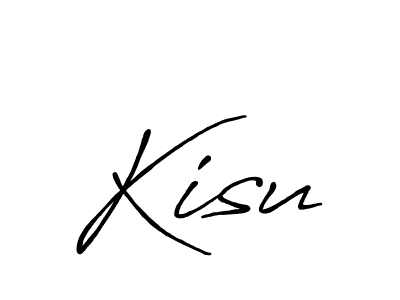 Make a beautiful signature design for name Kisu. With this signature (Antro_Vectra_Bolder) style, you can create a handwritten signature for free. Kisu signature style 7 images and pictures png