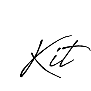Also we have Kit name is the best signature style. Create professional handwritten signature collection using Antro_Vectra_Bolder autograph style. Kit signature style 7 images and pictures png