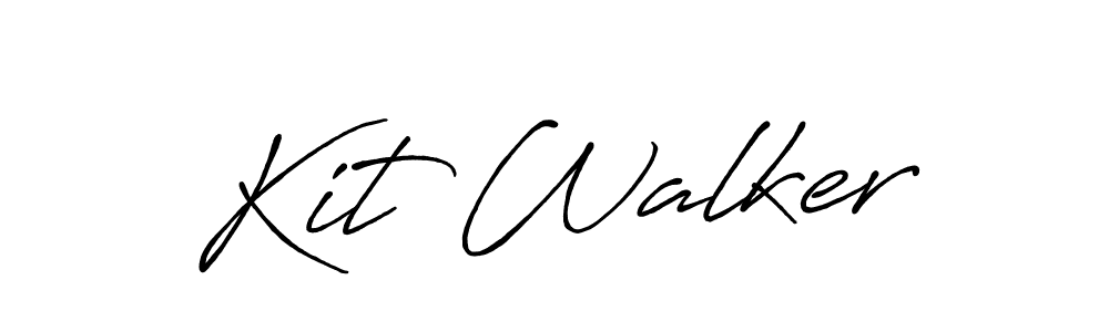 Make a beautiful signature design for name Kit Walker. With this signature (Antro_Vectra_Bolder) style, you can create a handwritten signature for free. Kit Walker signature style 7 images and pictures png