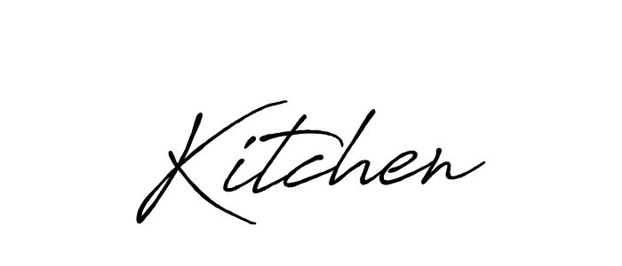 Design your own signature with our free online signature maker. With this signature software, you can create a handwritten (Antro_Vectra_Bolder) signature for name Kitchen. Kitchen signature style 7 images and pictures png