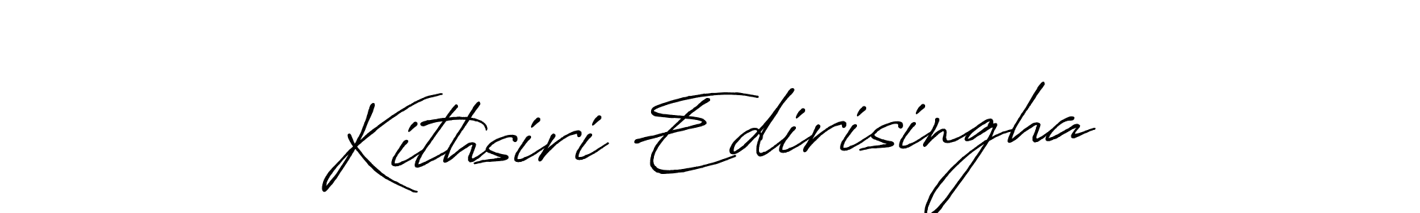 How to make Kithsiri Edirisingha name signature. Use Antro_Vectra_Bolder style for creating short signs online. This is the latest handwritten sign. Kithsiri Edirisingha signature style 7 images and pictures png