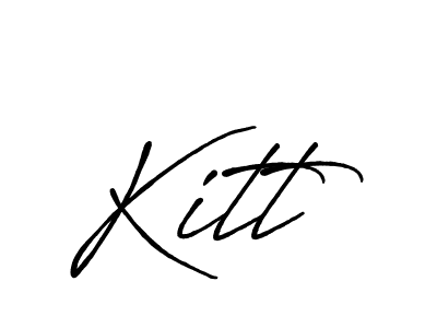 Kitt stylish signature style. Best Handwritten Sign (Antro_Vectra_Bolder) for my name. Handwritten Signature Collection Ideas for my name Kitt. Kitt signature style 7 images and pictures png