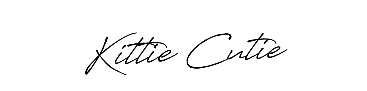 Use a signature maker to create a handwritten signature online. With this signature software, you can design (Antro_Vectra_Bolder) your own signature for name Kittie Cutie. Kittie Cutie signature style 7 images and pictures png
