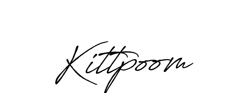 Create a beautiful signature design for name Kittpoom. With this signature (Antro_Vectra_Bolder) fonts, you can make a handwritten signature for free. Kittpoom signature style 7 images and pictures png